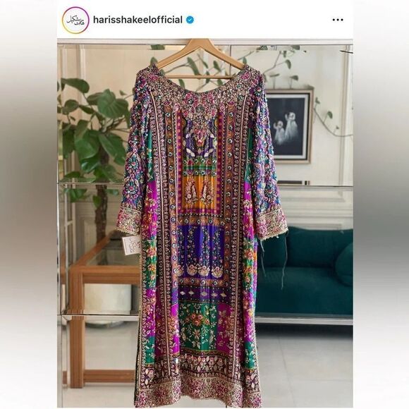 HARIS SHAKEEL PAKISTANI DESIGNER DRESS AUTHENTIC - Picture 8 of 13